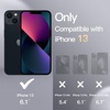 image:imageJETech Silicone Case for iPhone 13 Black  Silky Soft Touch Shockproof Protection Scratch Resistant Microfiber LiningBlack