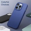 image:imageJETech Silicone Case for iPhone 13 Black  Silky Soft Touch Shockproof Protection Scratch Resistant Microfiber LiningBlue Jay