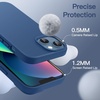 image:imageJETech Silicone Case for iPhone 13 Black  Silky Soft Touch Shockproof Protection Scratch Resistant Microfiber LiningBlue Jay
