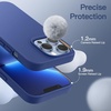 image:imageJETech Silicone Case for iPhone 13 Black  Silky Soft Touch Shockproof Protection Scratch Resistant Microfiber LiningBlue Jay