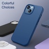image:imageJETech Silicone Case for iPhone 13 Black  Silky Soft Touch Shockproof Protection Scratch Resistant Microfiber LiningBlue Jay