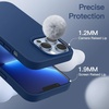 image:imageJETech Silicone Case for iPhone 13 Black  Silky Soft Touch Shockproof Protection Scratch Resistant Microfiber LiningCobalt Blue