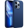 image:imageJETech Silicone Case for iPhone 13 Black  Silky Soft Touch Shockproof Protection Scratch Resistant Microfiber LiningCobalt Blue