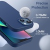 image:imageJETech Silicone Case for iPhone 13 Black  Silky Soft Touch Shockproof Protection Scratch Resistant Microfiber LiningCobalt Blue