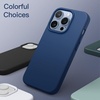 image:imageJETech Silicone Case for iPhone 13 Black  Silky Soft Touch Shockproof Protection Scratch Resistant Microfiber LiningCobalt Blue