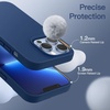 image:imageJETech Silicone Case for iPhone 13 Black  Silky Soft Touch Shockproof Protection Scratch Resistant Microfiber LiningCobalt Blue