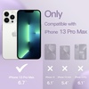 image:imageJETech Silicone Case for iPhone 13 Black  Silky Soft Touch Shockproof Protection Scratch Resistant Microfiber LiningLight Purple