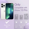 image:imageJETech Silicone Case for iPhone 13 Black  Silky Soft Touch Shockproof Protection Scratch Resistant Microfiber LiningLight Purple