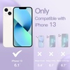 image:imageJETech Silicone Case for iPhone 13 Black  Silky Soft Touch Shockproof Protection Scratch Resistant Microfiber LiningLight Purple