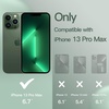 image:imageJETech Silicone Case for iPhone 13 Black  Silky Soft Touch Shockproof Protection Scratch Resistant Microfiber LiningMidnight Green