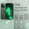 image:imageJETech Silicone Case for iPhone 13 Black  Silky Soft Touch Shockproof Protection Scratch Resistant Microfiber LiningMidnight Green