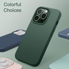 image:imageJETech Silicone Case for iPhone 13 Black  Silky Soft Touch Shockproof Protection Scratch Resistant Microfiber LiningMidnight Green
