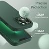 image:imageJETech Silicone Case for iPhone 13 Black  Silky Soft Touch Shockproof Protection Scratch Resistant Microfiber LiningMidnight Green