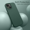 image:imageJETech Silicone Case for iPhone 13 Black  Silky Soft Touch Shockproof Protection Scratch Resistant Microfiber LiningMidnight Green