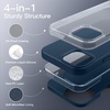image:imageJETech Silicone Case for iPhone 13 Black  Silky Soft Touch Shockproof Protection Scratch Resistant Microfiber LiningNavy