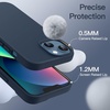 image:imageJETech Silicone Case for iPhone 13 Black  Silky Soft Touch Shockproof Protection Scratch Resistant Microfiber LiningNavy