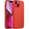 image:imageJETech Silicone Case for iPhone 13 Black  Silky Soft Touch Shockproof Protection Scratch Resistant Microfiber LiningOrange Red