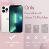 image:imageJETech Silicone Case for iPhone 13 Black  Silky Soft Touch Shockproof Protection Scratch Resistant Microfiber LiningPink