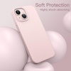 image:imageJETech Silicone Case for iPhone 13 Black  Silky Soft Touch Shockproof Protection Scratch Resistant Microfiber LiningPink
