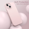 image:imageJETech Silicone Case for iPhone 13 Black  Silky Soft Touch Shockproof Protection Scratch Resistant Microfiber LiningPink