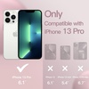 image:imageJETech Silicone Case for iPhone 13 Black  Silky Soft Touch Shockproof Protection Scratch Resistant Microfiber LiningPink