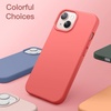 image:imageJETech Silicone Case for iPhone 13 Black  Silky Soft Touch Shockproof Protection Scratch Resistant Microfiber LiningPink Pomelo