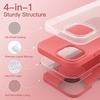 image:imageJETech Silicone Case for iPhone 13 Black  Silky Soft Touch Shockproof Protection Scratch Resistant Microfiber LiningPink Pomelo