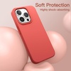 image:imageJETech Silicone Case for iPhone 13 Black  Silky Soft Touch Shockproof Protection Scratch Resistant Microfiber LiningPink Pomelo
