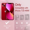 image:imageJETech Silicone Case for iPhone 13 Black  Silky Soft Touch Shockproof Protection Scratch Resistant Microfiber LiningRed