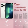 image:imageJETech Silicone Case for iPhone 13 Black  Silky Soft Touch Shockproof Protection Scratch Resistant Microfiber LiningRed