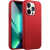 image:imageJETech Silicone Case for iPhone 13 Black  Silky Soft Touch Shockproof Protection Scratch Resistant Microfiber LiningRed