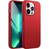 image:imageJETech Silicone Case for iPhone 13 Black  Silky Soft Touch Shockproof Protection Scratch Resistant Microfiber LiningRed