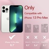 image:imageJETech Silicone Case for iPhone 13 Black  Silky Soft Touch Shockproof Protection Scratch Resistant Microfiber LiningRed