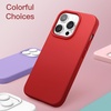 image:imageJETech Silicone Case for iPhone 13 Black  Silky Soft Touch Shockproof Protection Scratch Resistant Microfiber LiningRed