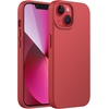 image:imageJETech Silicone Case for iPhone 13 Black  Silky Soft Touch Shockproof Protection Scratch Resistant Microfiber LiningRed