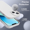 image:imageJETech Silicone Case for iPhone 13 Black  Silky Soft Touch Shockproof Protection Scratch Resistant Microfiber LiningStarlight