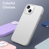 image:imageJETech Silicone Case for iPhone 13 Black  Silky Soft Touch Shockproof Protection Scratch Resistant Microfiber LiningStarlight