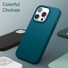 image:imageJETech Silicone Case for iPhone 13 Black  Silky Soft Touch Shockproof Protection Scratch Resistant Microfiber LiningTeal