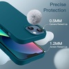 image:imageJETech Silicone Case for iPhone 13 Black  Silky Soft Touch Shockproof Protection Scratch Resistant Microfiber LiningTeal