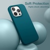 image:imageJETech Silicone Case for iPhone 13 Black  Silky Soft Touch Shockproof Protection Scratch Resistant Microfiber LiningTeal