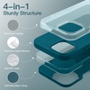 image:imageJETech Silicone Case for iPhone 13 Black  Silky Soft Touch Shockproof Protection Scratch Resistant Microfiber LiningTeal