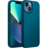 image:imageJETech Silicone Case for iPhone 13 Black  Silky Soft Touch Shockproof Protection Scratch Resistant Microfiber LiningTeal