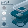 image:imageJETech Silicone Case for iPhone 13 Black  Silky Soft Touch Shockproof Protection Scratch Resistant Microfiber LiningTeal