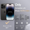 image:imageJETech Silicone Case for iPhone 14 Plus Black  Silky Soft Touch Shockproof Protection Scratch Resistant Microfiber LiningBlack