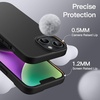 image:imageJETech Silicone Case for iPhone 14 Plus Black  Silky Soft Touch Shockproof Protection Scratch Resistant Microfiber LiningBlack
