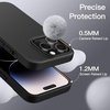 image:imageJETech Silicone Case for iPhone 14 Plus Black  Silky Soft Touch Shockproof Protection Scratch Resistant Microfiber LiningBlack