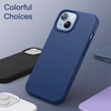 image:imageJETech Silicone Case for iPhone 14 Plus Black  Silky Soft Touch Shockproof Protection Scratch Resistant Microfiber LiningCobalt Blue