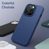 image:imageJETech Silicone Case for iPhone 14 Plus Black  Silky Soft Touch Shockproof Protection Scratch Resistant Microfiber LiningCobalt Blue