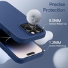 image:imageJETech Silicone Case for iPhone 14 Plus Black  Silky Soft Touch Shockproof Protection Scratch Resistant Microfiber LiningCobalt Blue