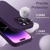 image:imageJETech Silicone Case for iPhone 14 Plus Black  Silky Soft Touch Shockproof Protection Scratch Resistant Microfiber LiningDeep Purple
